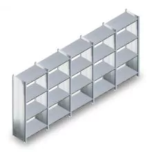 Vorteilsreihe gebrauchte Dexion HI280 Fachbodenregal 2500x5180x600 mm (hxbxt) 4 Ebenen