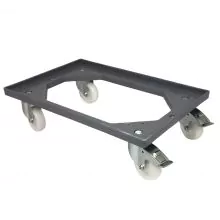 Eurobehälter Rollplatte 250 kg mit Bremse grau