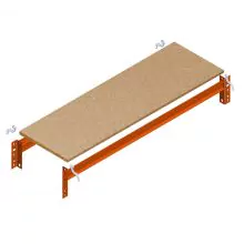 Ebene AR Weitspannregal 1850x600mm (t x b)