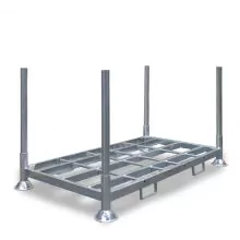 Stapelregal, Stapelrack doppelt inklusive vier Stäben von 1000 mm 2025x1180x830 mm (lxbxh) feuerverzinkt
