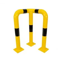 Eckschutz 490x490x750mm ø76mm Gelb/schwarz