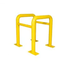 Säulenschutz aus Rohr 500x500x600mm ø60mm Gelb