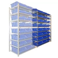 Fächerschrank Light Duty 2000x1000x500 mm (hxbxd) 8 Ebenen Anbauregal