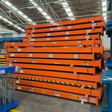 Gebrauchter Traverse Polypal Palettenregal 3600x150x50 mm orange