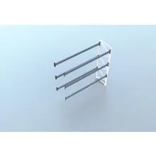 Anbauregal gebrauchtes Nedcon PR Palettenregal 3700x3600x1100 mm (hxbxt) 3 Ebenen