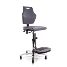 Score Arbeitsstuhl Pro 4408 mit Gleitschuhen und Fußstütze 59-84cm
