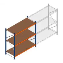 Weitspannregal Kimer 1750x1500x800 mm (hxbxt) 3 Ebenen Anfangsregal