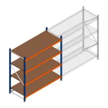 Weitspannregal Kimer 1750x1500x800 mm (hxbxt) 4 Ebenen Anfangsregal