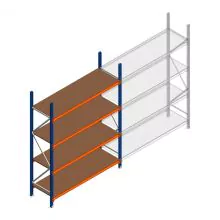 Weitspannregal Kimer 2250x1500x600 mm (hxbxt) 4 Ebenen Anfangsregal