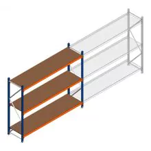 Weitspannregal Kimer 1750x2250x600 mm (hxbxt) 3 Ebenen Anfangsregal