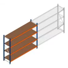 Weitspannregal Kimer 1750x2250x600 mm (hxbxt) 4 Ebenen Anfangsregal
