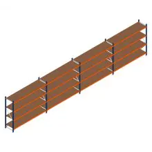 Vorteilsreihe Weitspannregal Kimer 1750x9250x600 mm (hxbxt) 4 Ebenen