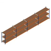 Vorteilsreihe Weitspannregal Kimer 1750x9250x800 mm (hxbxt) 3 Ebenen