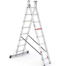 Reformleiter Wixor 2x8 Sprossen
