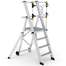 Lagertreppe Wixor klappbar extra sicher 4 Stufen