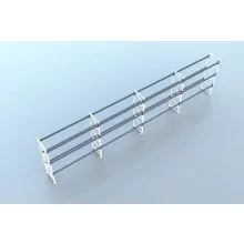 Vorteilsreihe gebrauchte Nedcon PR Palettenregal PR 3700x14900x1100 mm (hxbxt) 3 Ebenen