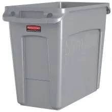 Slim Jim Container mit Luftschlitzen, 60 ltr grau, Rubbermaid