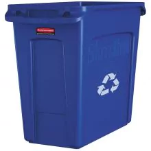 Slim Jim Container mit Luftschlitzen, 87ltr blau, Rubbermaid