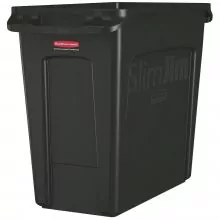 Slim Jim Container mit Luftschlitzen, 87 l schwarz, Rubbermaid