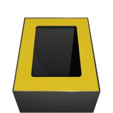 Deckel für modulare Abfalltrennstation 60ltr, Gelb