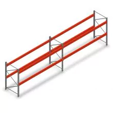Kombiangebot Palettenregal AR T2 2500x6840x1100 mm (hxbxt) 2 Ebenen 2415kg/Ebene mit vormontierten Rahmen