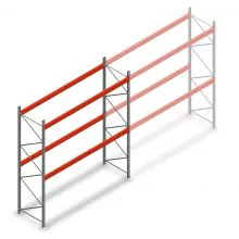 Palettenregal AR T2 3500x3300x1100mm (hxbxt) 2 Ebenen 2415kg/Ebene Anfangsregal