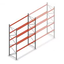 Palettenregal AR T2 4000x2700x1100mm (hxbxt) 4 Ebenen 1820kg/Ebene Anfangsregal