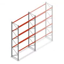 Palettenregal AR T2 5000x2700x1100mm (hxbxt) 4 Ebenen 1820kg/eb. Anfangsregal