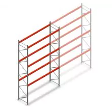 Palettenregal AR T2 6000x3300x1100mm (hxbxt) 3 Ebenen 2415kg/Ebene Anfangsregal