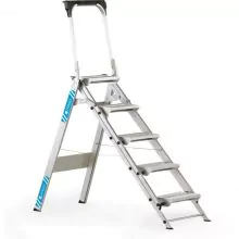 Zarges Plazastep P Klappleiter mit 5 Stufen 1100 mm