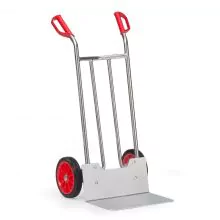 Aluminium Sackkarre 150 kg 1150 mm mit Gummireifen, extra große Schaufel