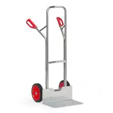 Aluminium Sackkarre 200 kg 1300 mm mit Gummireifen, extra große Schaufel