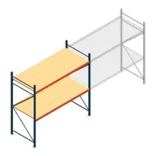 Weitspannregal AR 2250x2700x1000 mm (hxbxt) 2 Ebenen blau Anfangsregal