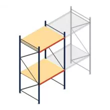 Weitspannregal AR 3000x1610x1200 mm (hxbxt) 2 Ebenen blau Anfangsregal