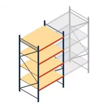 Weitspannregal AR 3000x1610x1200 mm (hxbxt) 4 Ebenen blau Anfangsregal