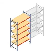 Weitspannregal AR 3000x1610x800 mm (hxbxt) 5 Ebenen blau Anfangsregal
