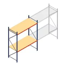 Weitspannregal AR 3000x2700x1000 mm (hxbxt) 2 Ebenen blau Anfangsregal