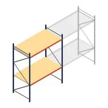 Weitspannregal AR 3000x2700x1200 mm (hxbxt) 2 Ebenen blau Anfangsregal