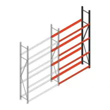 Reifenregal Weitspann AR 2500x1610x400 mm (hxbxt) 4 Ebenen Anbauregal