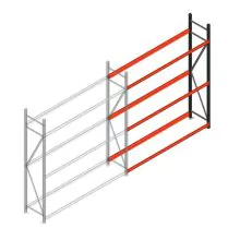 Reifenregal Weitspann AR 2250x2010x500 mm (hxbxt) 3 Ebenen Anbauregal