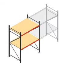 Weitspannregal AR 2000x1610x1000 mm (hxbxt) 2 Ebenen anthrazit Anfangsregal