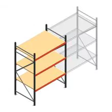 Weitspannregal AR 2000x1610x1000 mm (hxbxt) 3 Ebenen anthrazit Anfangsregal