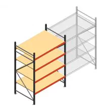Weitspannregal AR 2000x1610x1000 mm (hxbxt) 4 Ebenen anthrazit Anfangsregal