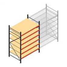 Weitspannregal AR 2000x1610x1000 mm (hxbxt) 6 Ebenen anthrazit Anfangsregal