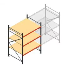 Weitspannregal AR 2000x1610x1200 mm (hxbxt) 3 Ebenen anthrazit Anfangsregal