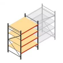 Weitspannregal AR 2000x1610x1200 mm (hxbxt) 4 Ebenen anthrazit Anfangsregal