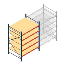 Weitspannregal AR 2000x1610x1200 mm (hxbxt) 5 Ebenen blau Anfangsregal