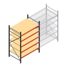 Weitspannregal AR 2000x1610x900 mm (hxbxt) 5 Ebenen verzinkt Anfangsregal