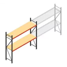 Weitspannregal AR 2000x2700x600 mm (hxbxt) 2 Ebenen anthrazit Anfangsregal