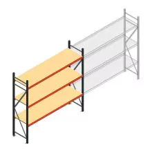 Weitspannregal AR 2000x2700x600 mm (hxbxt) 3 Ebenen anthrazit Anfangsregal